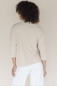 Carmen Collared Knit Top
