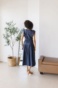 Bellmont Ruffle Sleeve Midi Dress