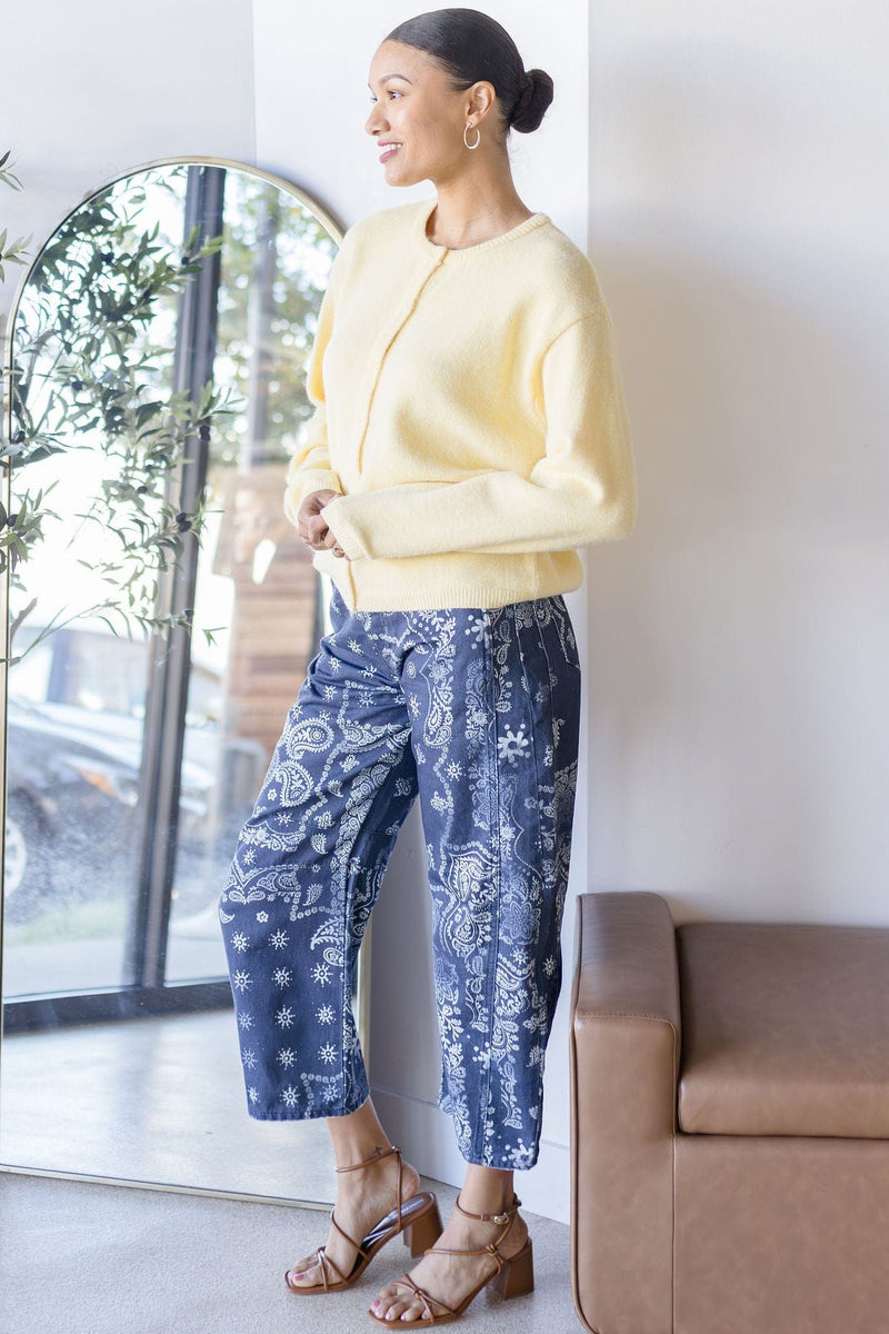 Good Luck Printed Barrel Jeans Good Luck Printed Barrel Jeans