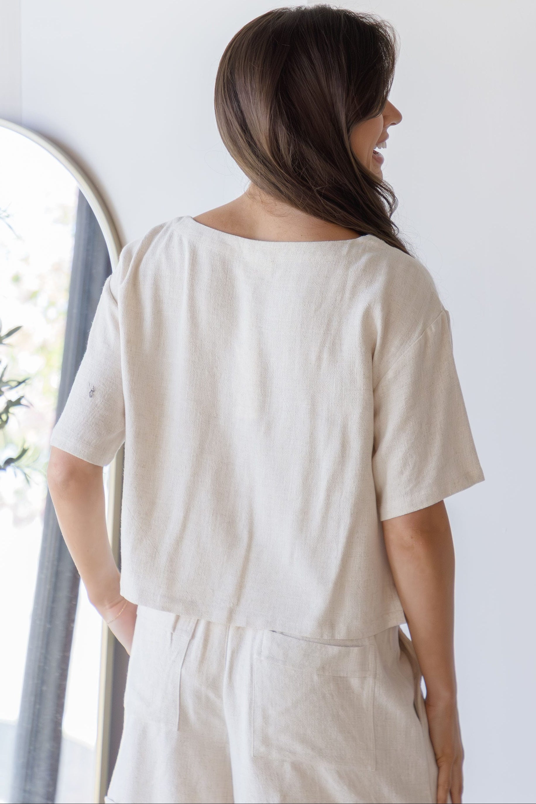 Gemini Linen Top