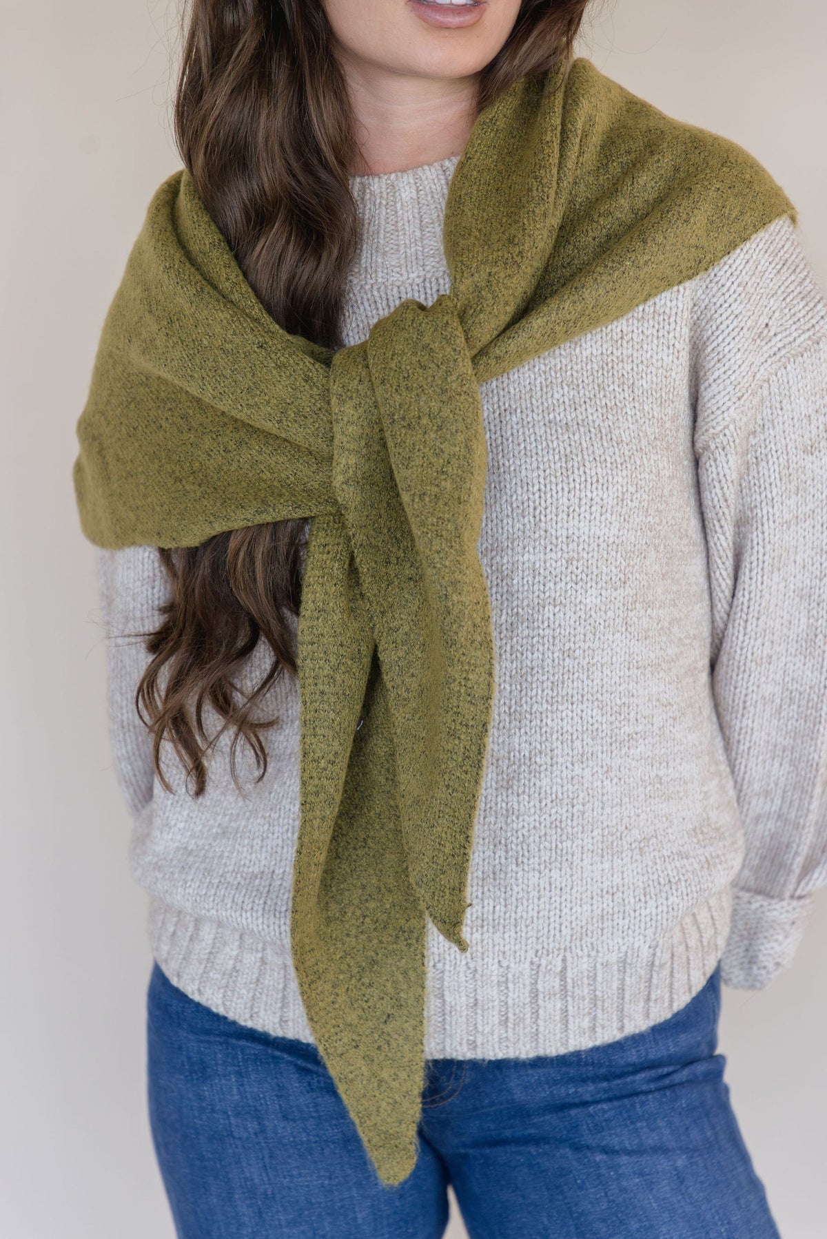 Kindred Knit Triangle Scarf