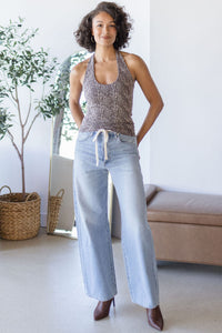 Snake Modal Halter Top