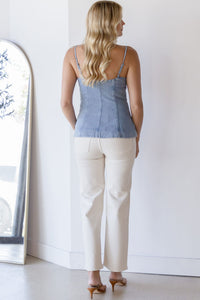 Sainte Button-Front Top