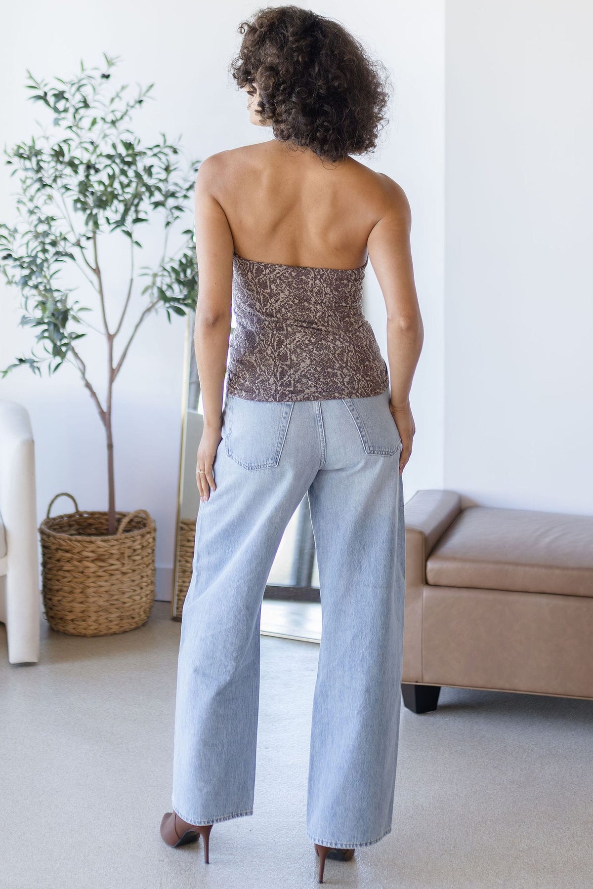 Snake Modal Halter Top