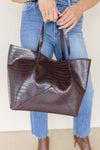 Vita Croc Emboss Large Tote Vita Croc Emboss Large Tote