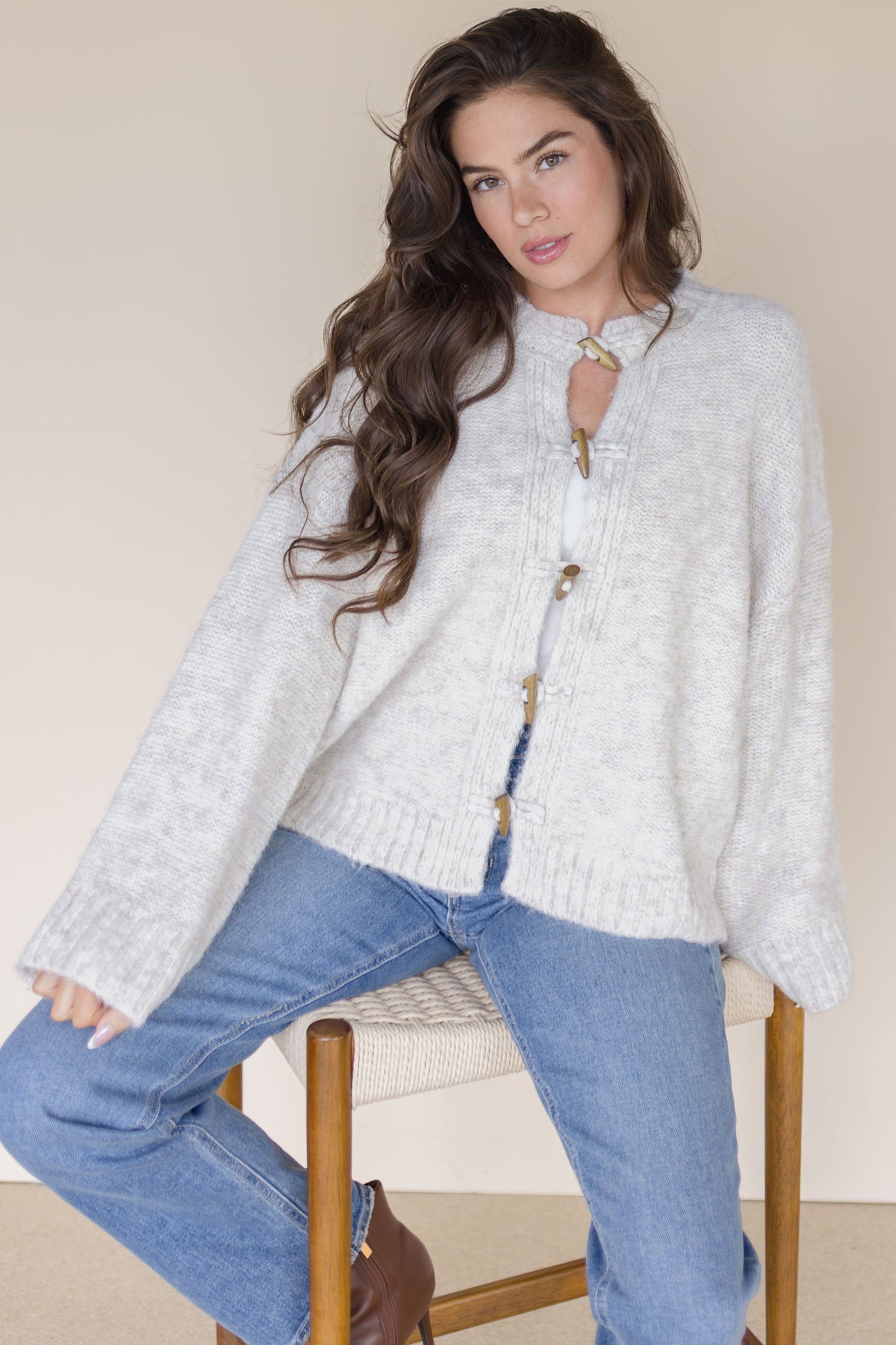 Jaynie Toggle Button Cardigan Jaynie Toggle Button Cardigan