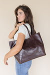 Vita Croc Emboss Large Tote Vita Croc Emboss Large Tote