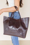 Vita Croc Emboss Large Tote Vita Croc Emboss Large Tote