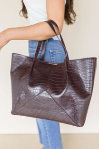 Vita Croc Emboss Large Tote Vita Croc Emboss Large Tote