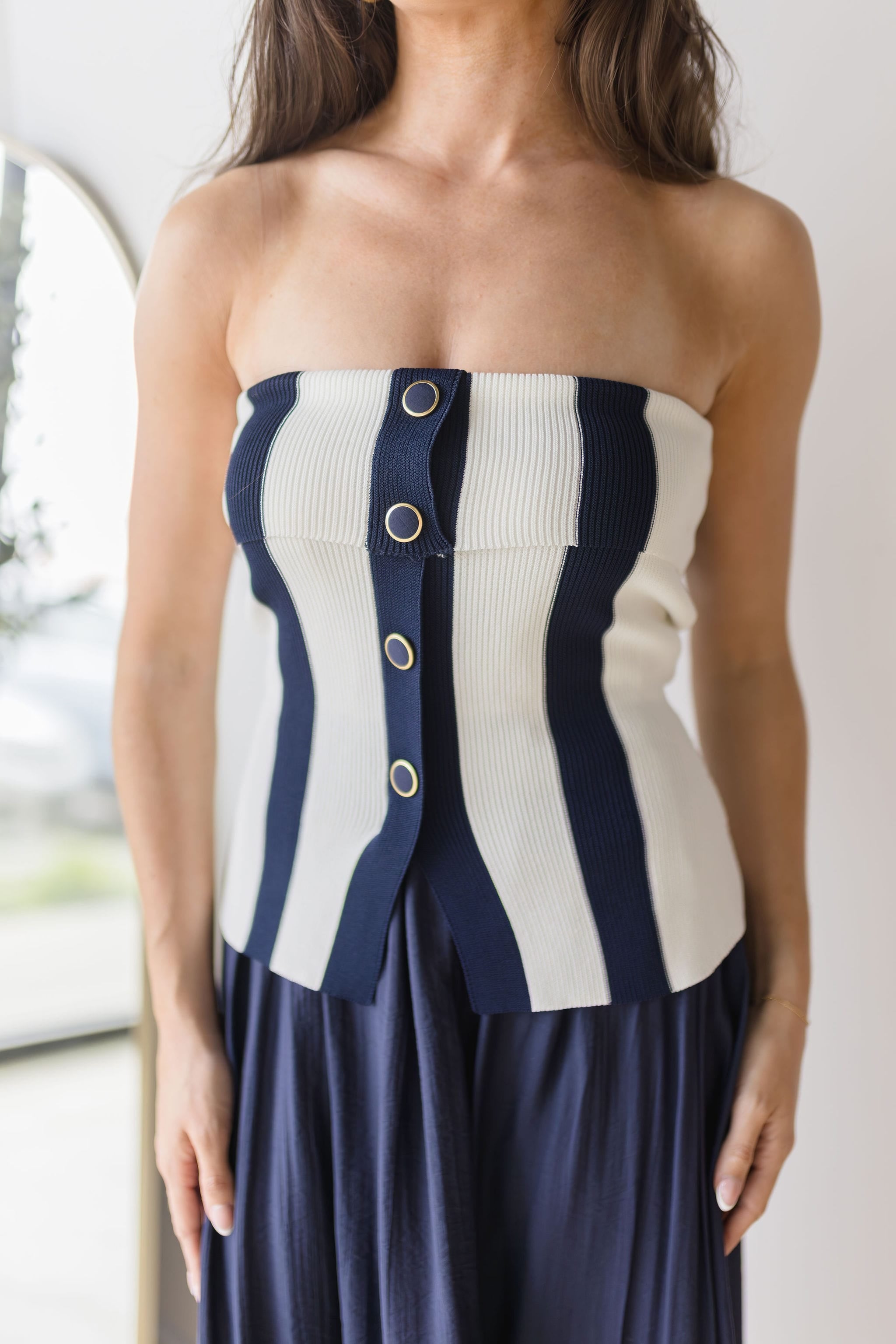 Still Waters Tube Midi Dress