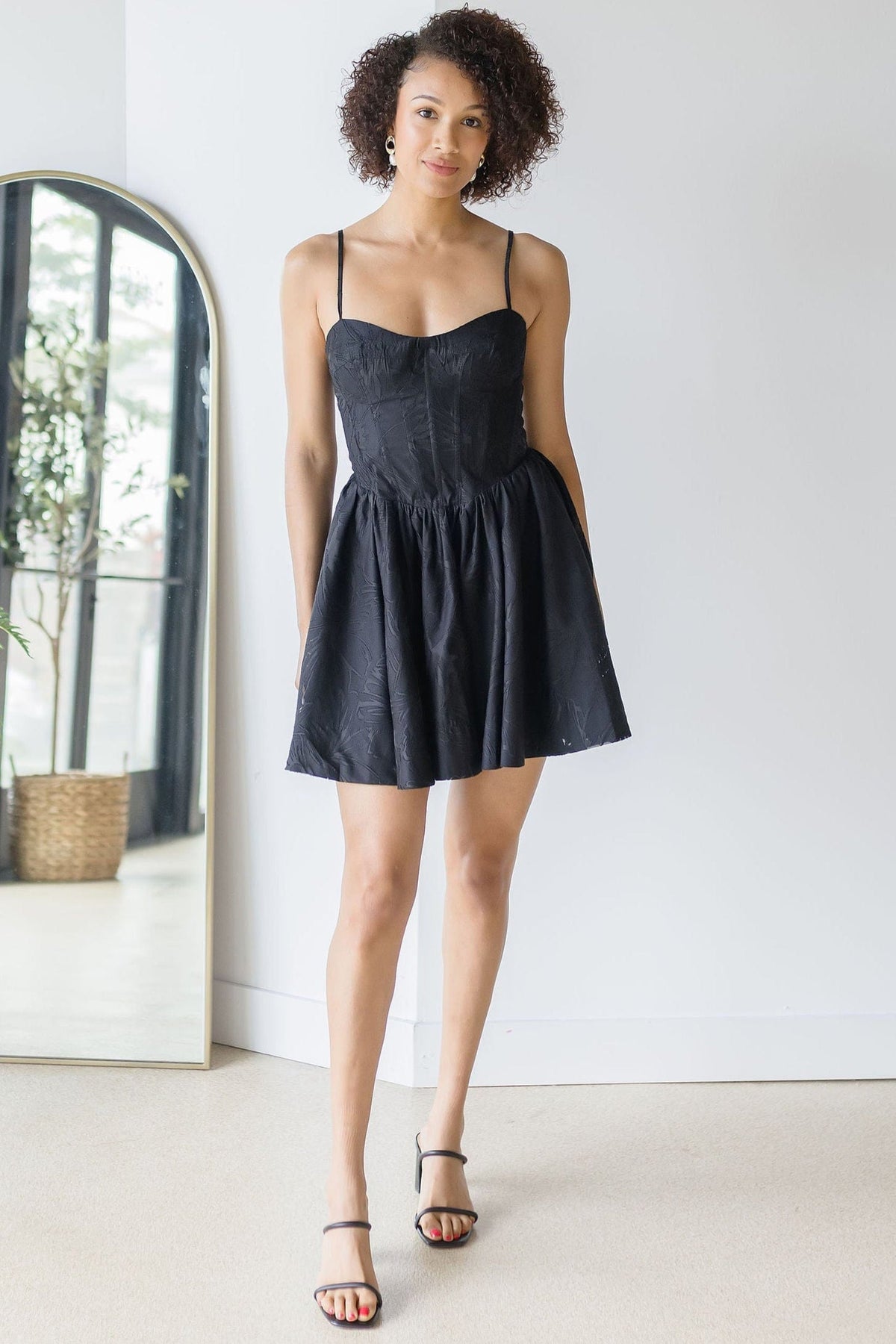 bustier skater dress boohoo Women's Structured Corset Skater Dress