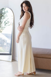 Leila Tie Waist Midi Skirt