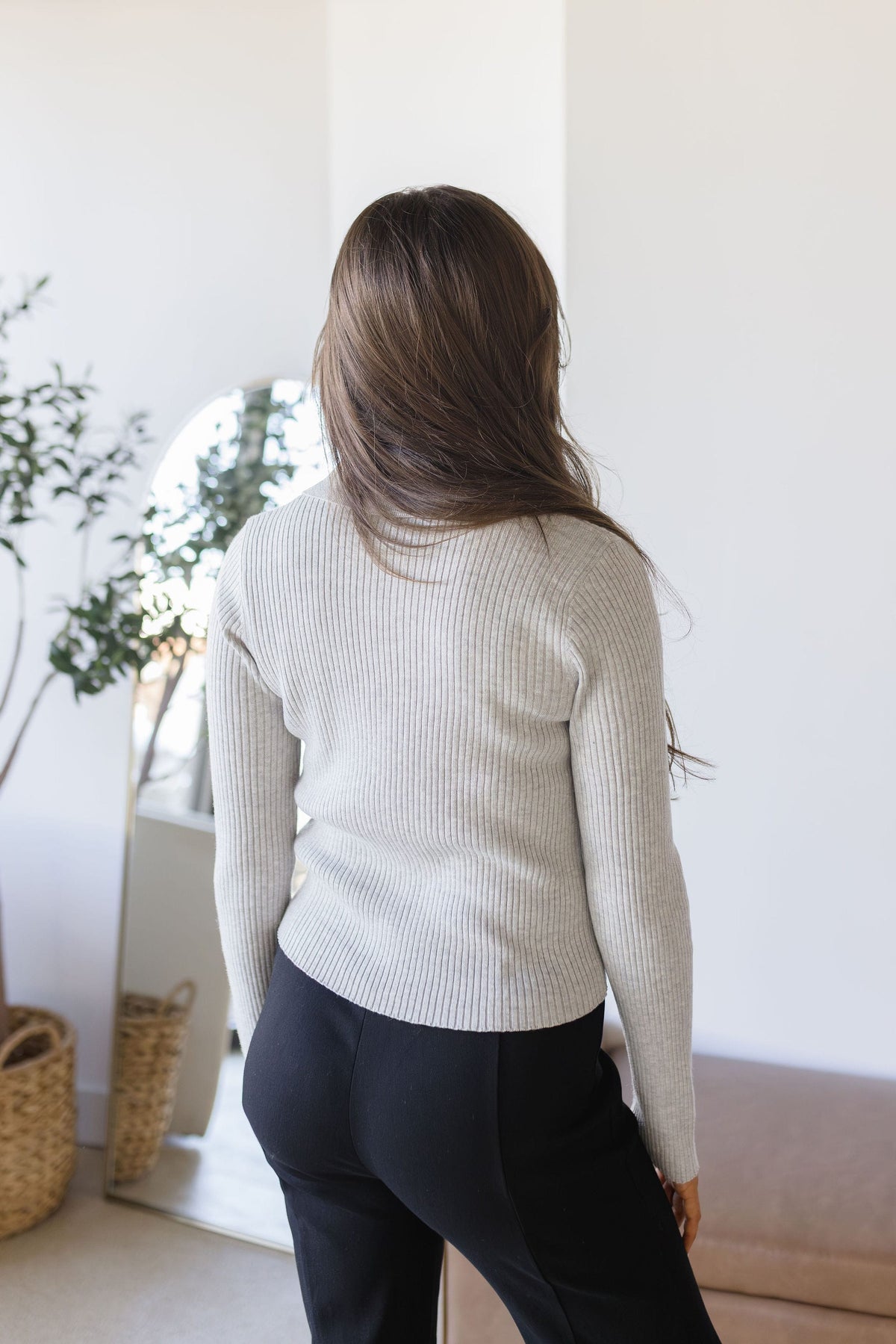 Nolita Zip Up Ribbed Long Sleeve Jacket