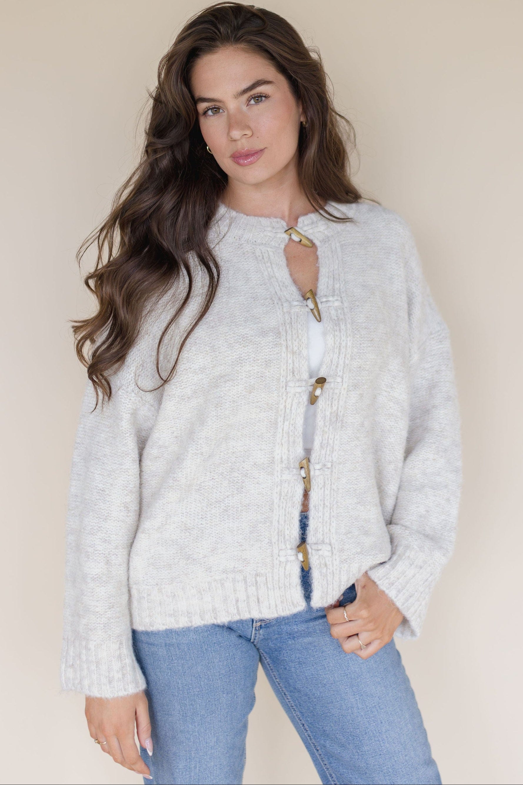 WREN The Label Jaynie Toggle Button Cardigan | Wild Dove Boutique