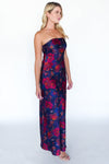 Art Of Bloom Strapless Maxi Dress