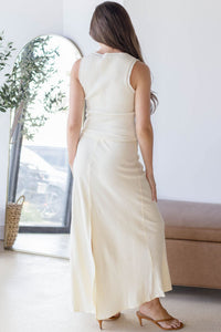Leila Tie Waist Midi Skirt