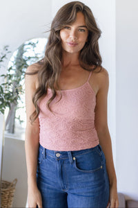 Floral Textured Lace Brami