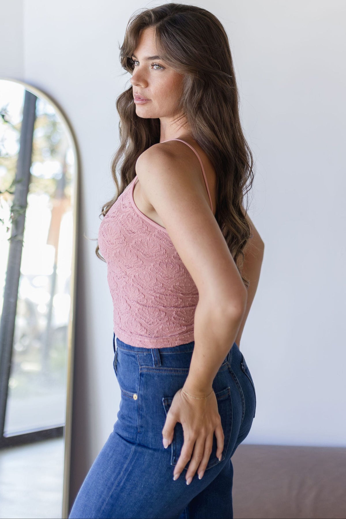 Floral Textured Lace Brami
