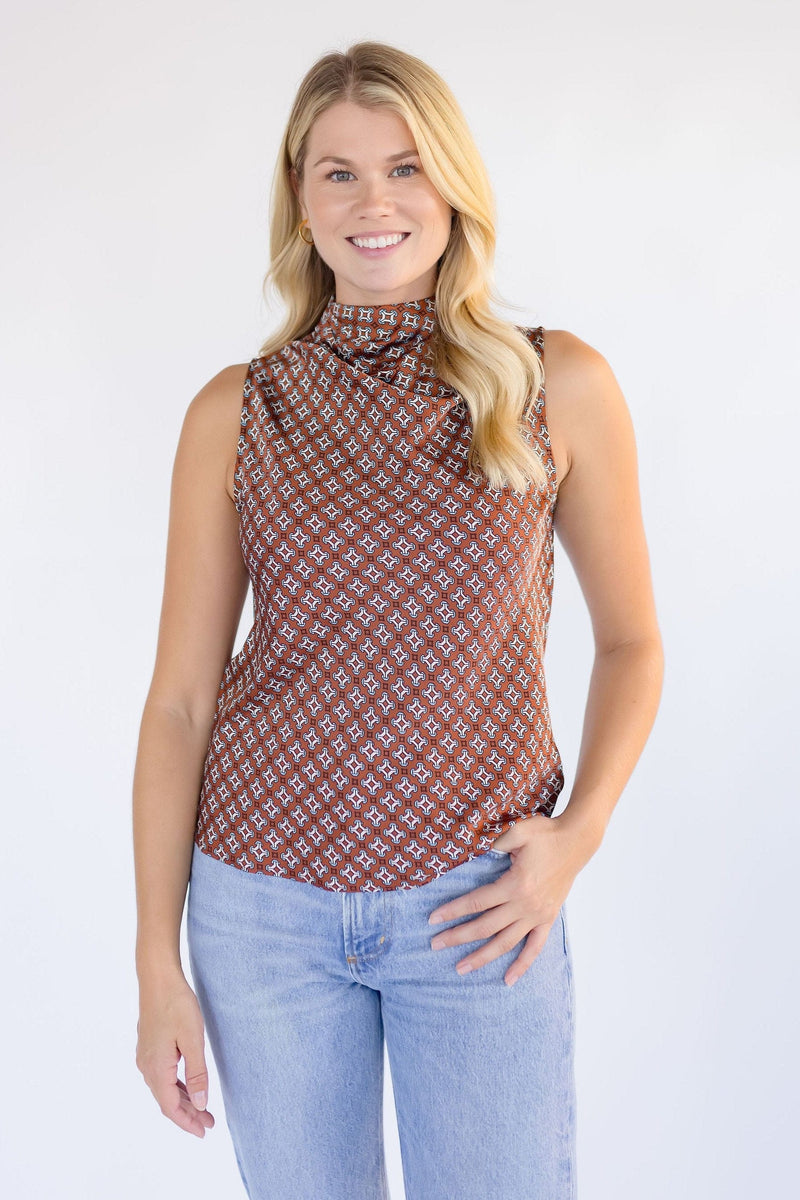 Claude Cowl Neck Top