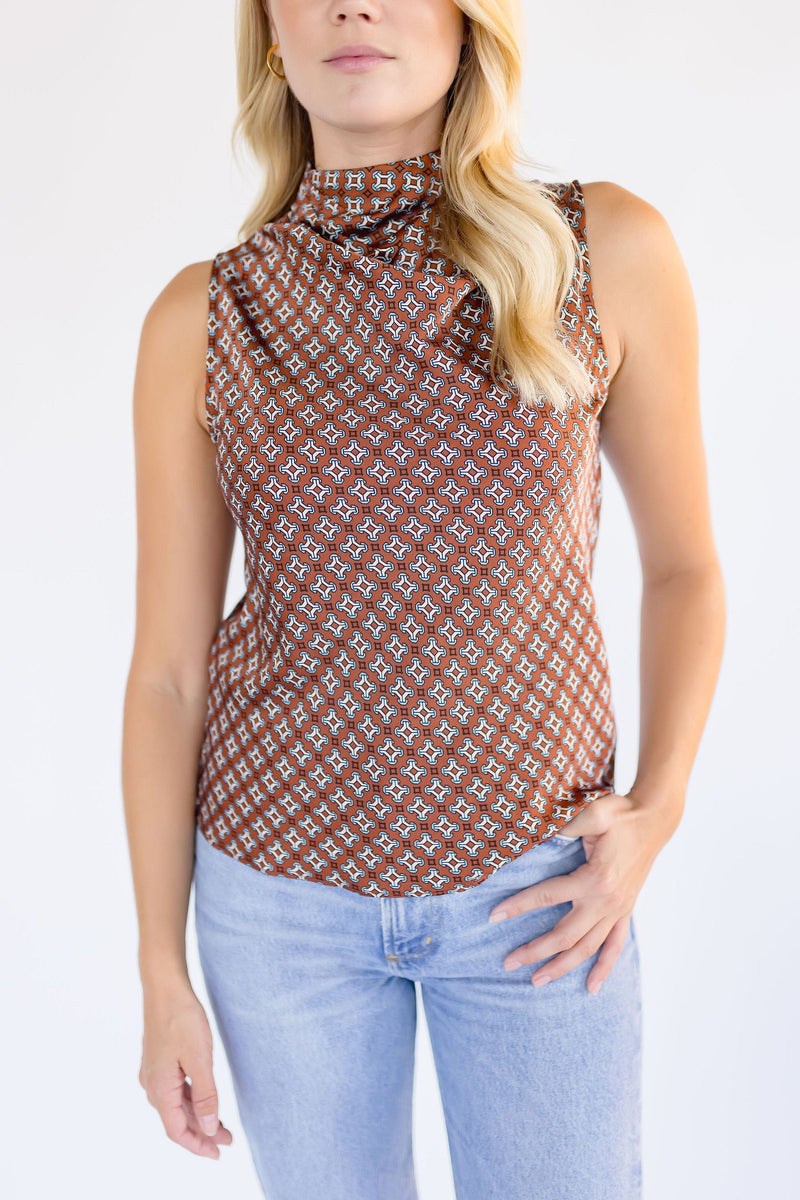 Claude Cowl Neck Top