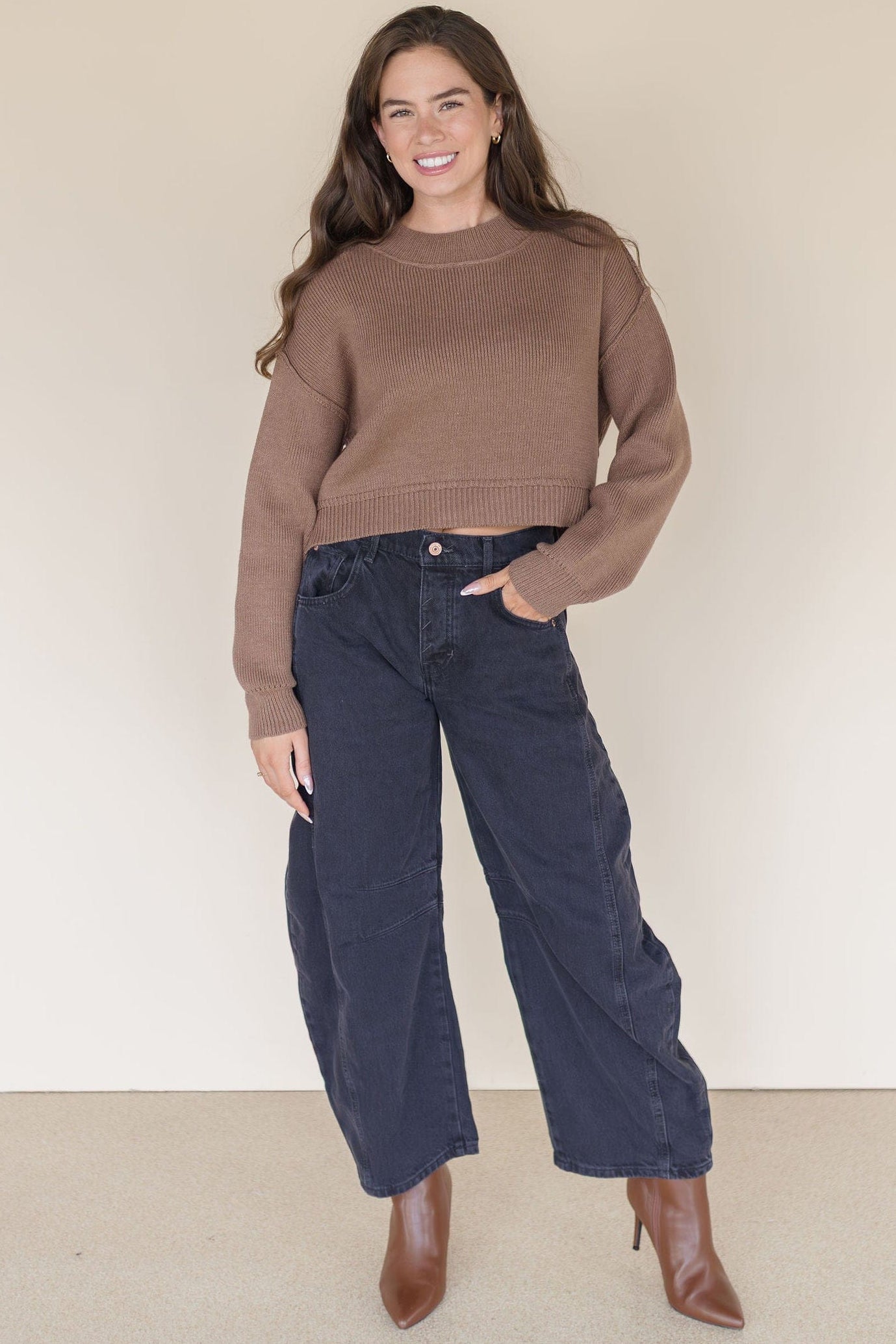 Good Luck Mid Rise Barrel Jeans Good Luck Mid Rise Barrel Jeans