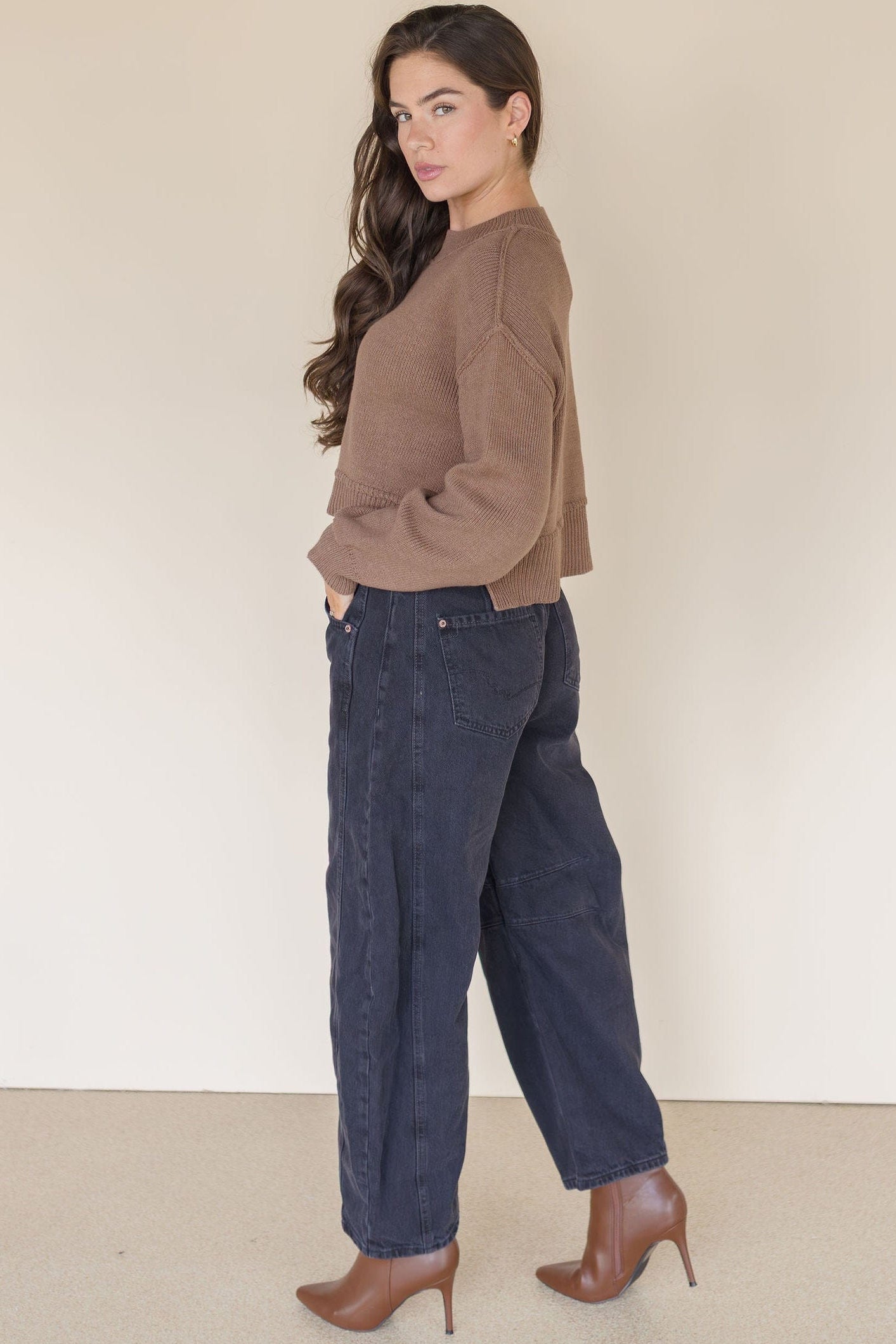 Good Luck Mid Rise Barrel Jeans Good Luck Mid Rise Barrel Jeans