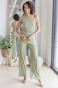 Romina Asymmetrical Stretch Top