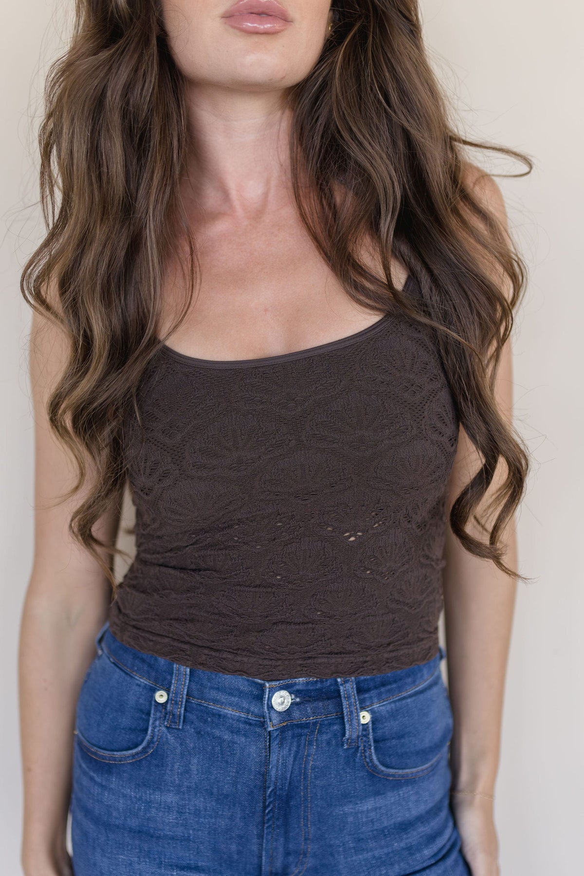 Floral Textured Lace Brami
