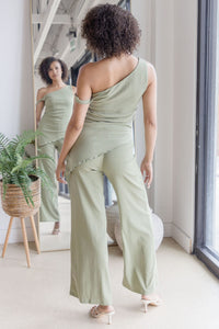 Romina Asymmetrical Stretch Top