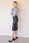 Rocky Leather Skirt