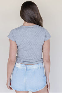 Reagan Scalloped Knit Top
