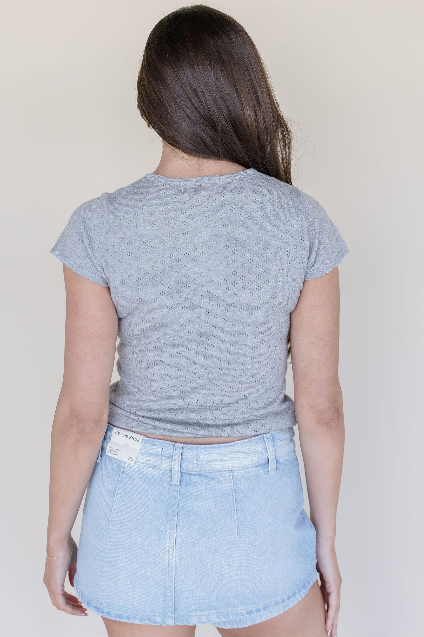 Reagan Scalloped Knit Top