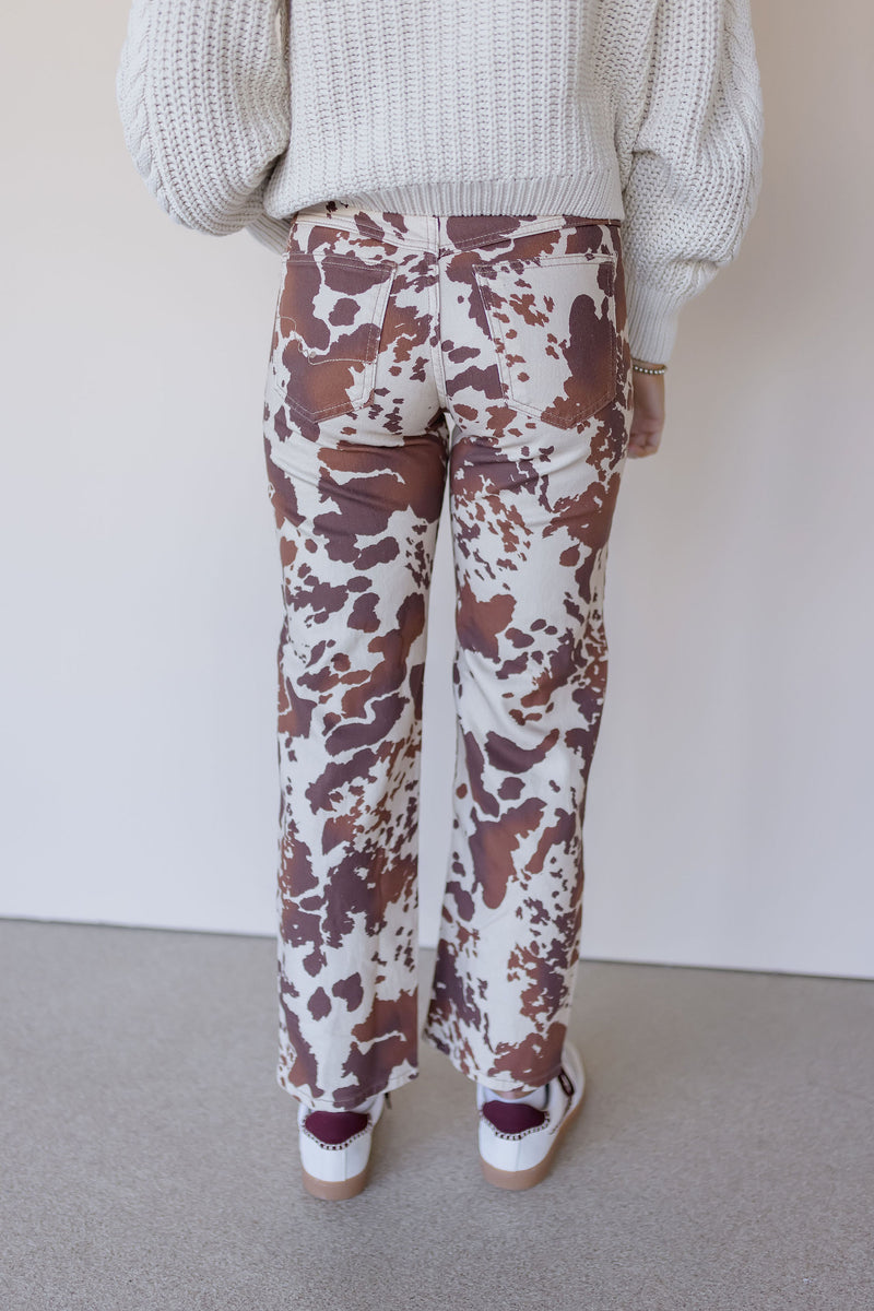 Risk Taker Mid-Rise Printed Jeans