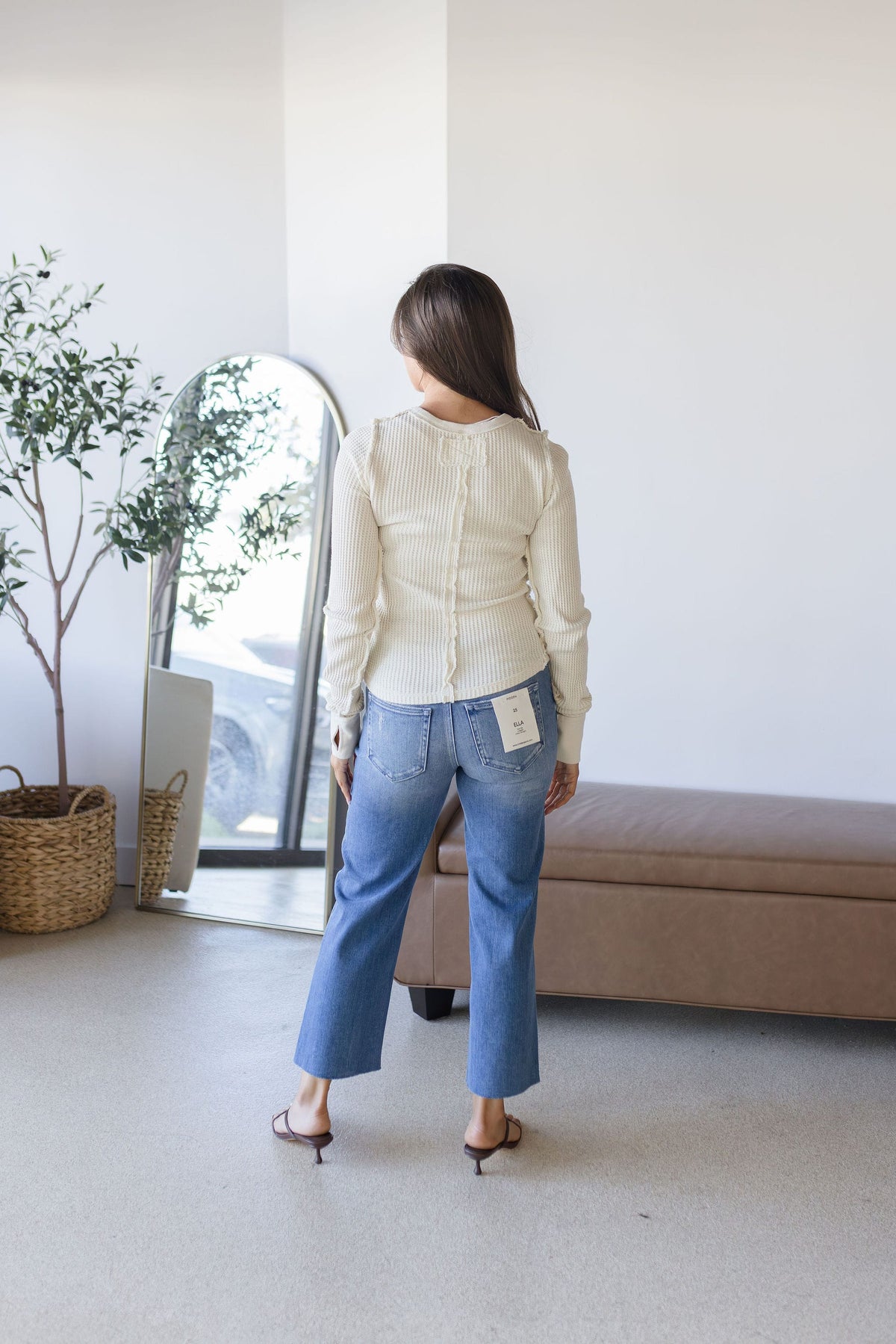 Ella Low Rise Straight Jean 27"
