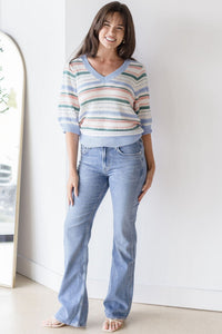 Mable Short Sleeve Sweater Top