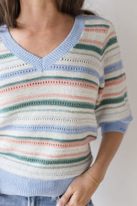 Mable Short Sleeve Sweater Top