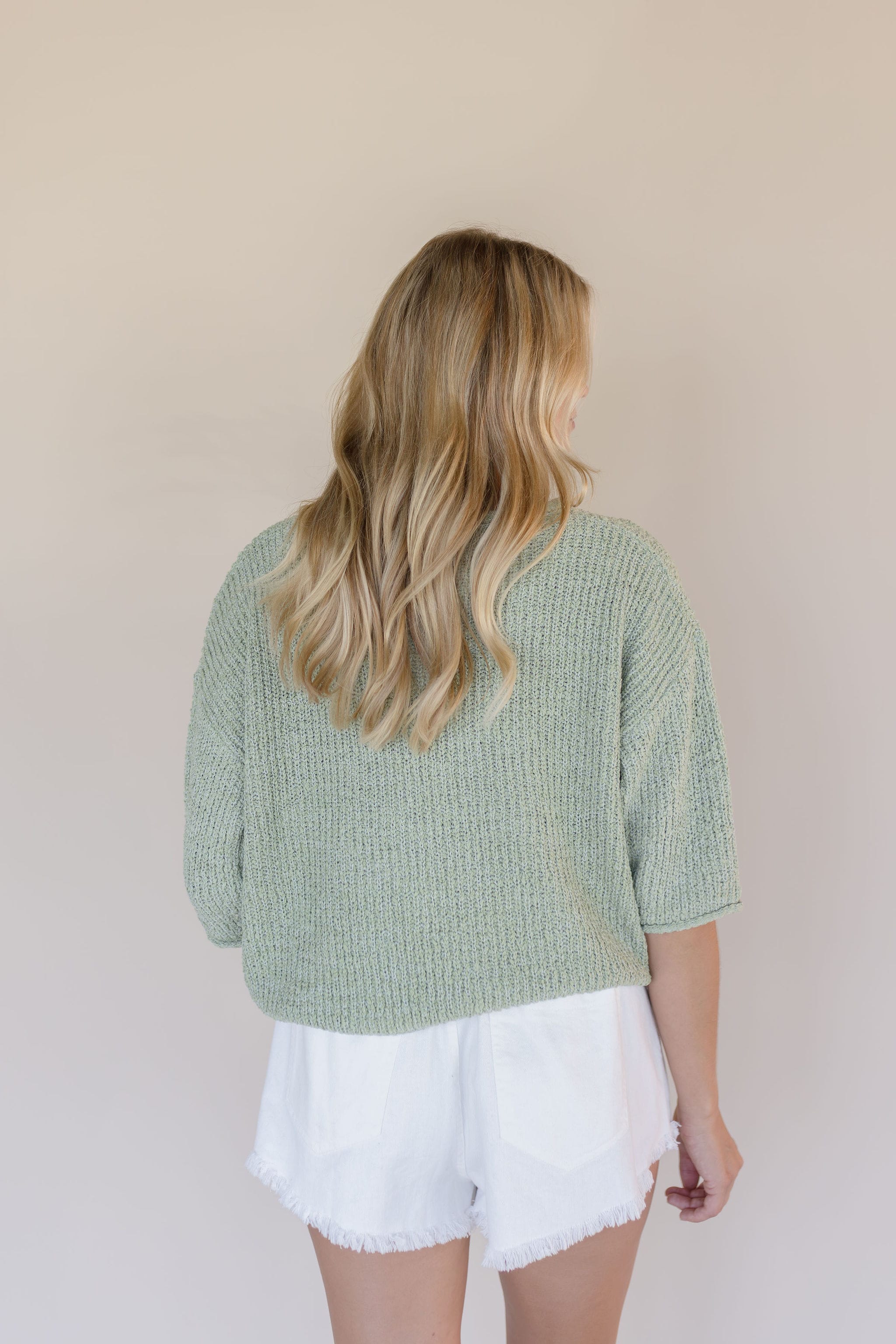 Maila Drawstring Frayed Short