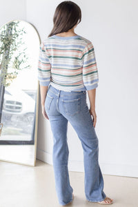 Mable Short Sleeve Sweater Top