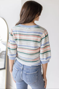 Mable Short Sleeve Sweater Top