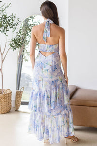 Bethina Floral Halter High-Low Dress