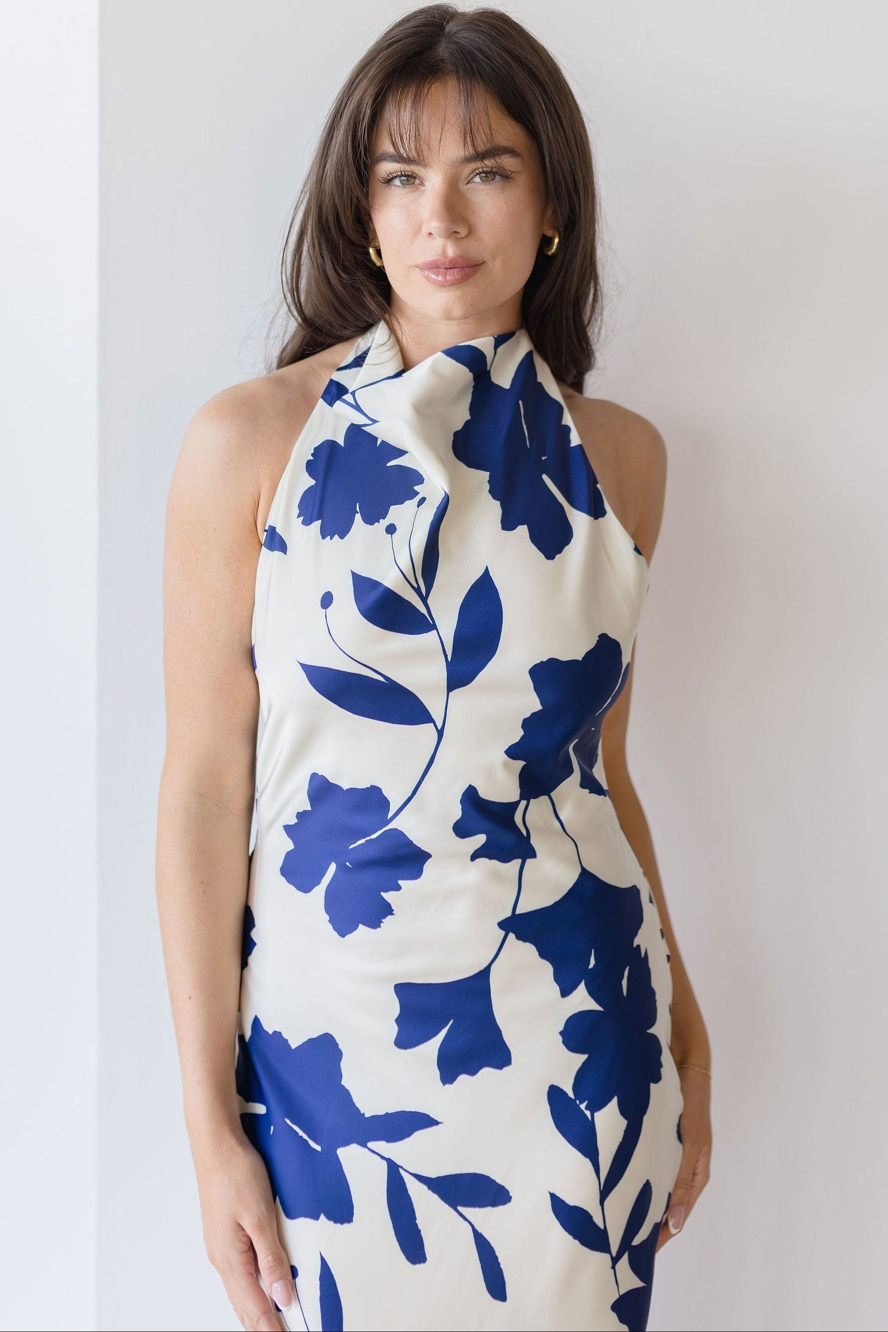 Main Event Halter Maxi Dress