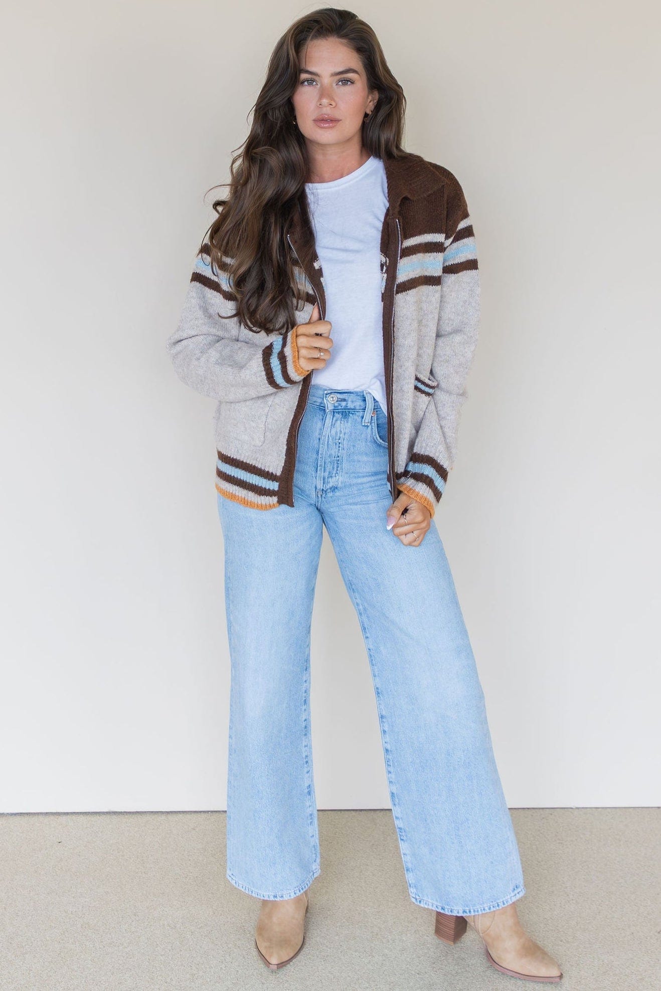 Kick Up The Dust Zip Up Sweater Kick Up The Dust Zip Up Sweater