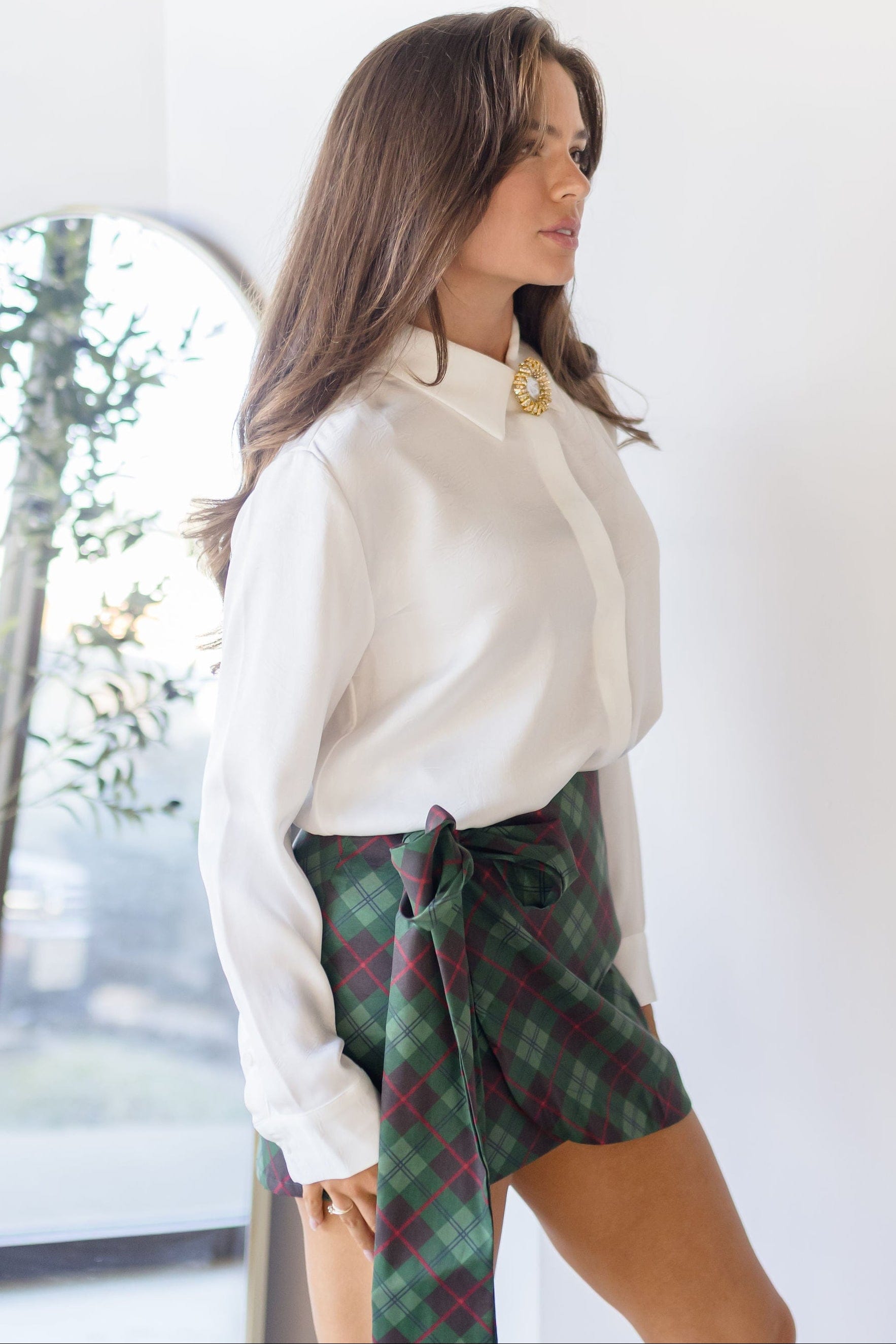 Tesla Button Down Top Tesla Button Down Top