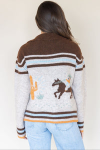 Kick Up The Dust Zip Up Sweater Kick Up The Dust Zip Up Sweater