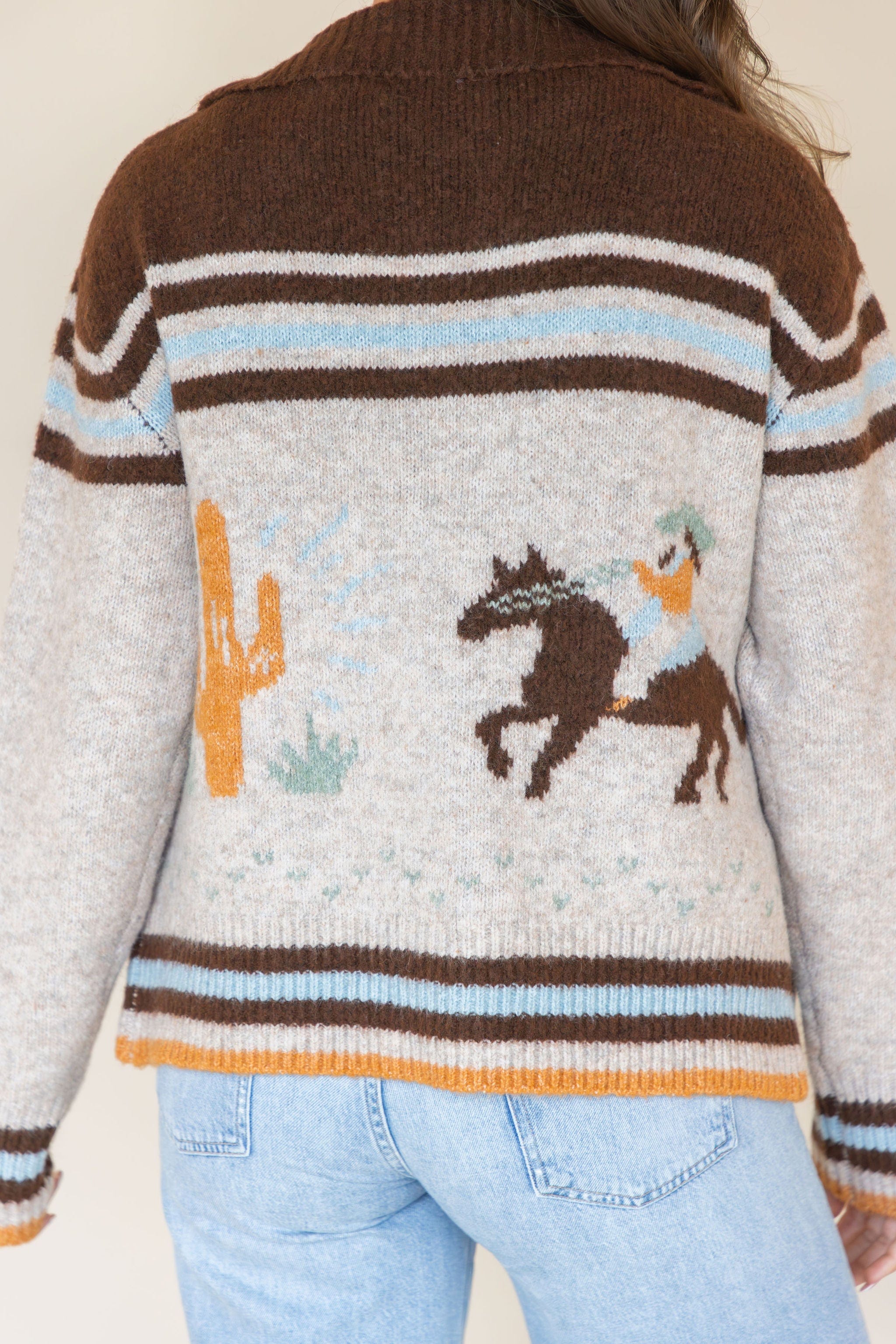 Kick Up The Dust Zip Up Sweater Kick Up The Dust Zip Up Sweater