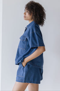 Kip Button Down Denim Shirt