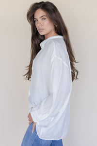 Lana Crinkled Button Down Shirt