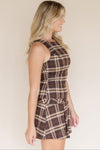 Hawthorne Drop Waist Plaid Mini Dress Hawthorne Drop Waist Plaid Mini Dress