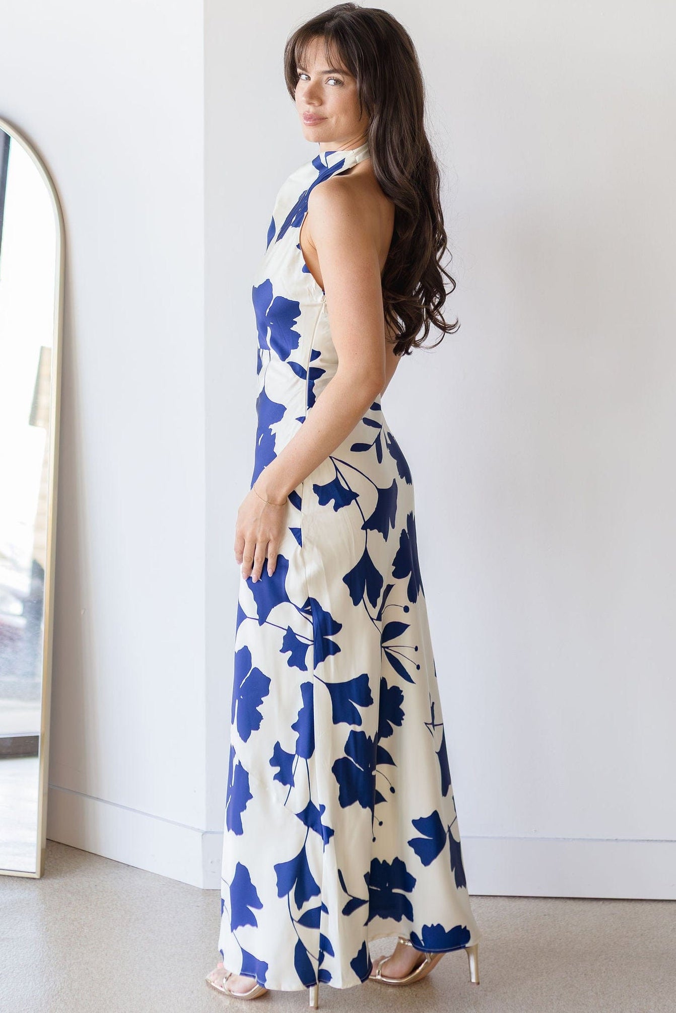 Main Event Halter Maxi Dress
