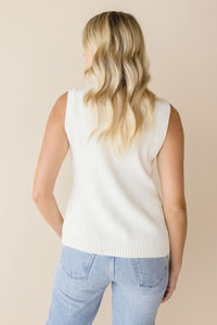 Emiliee Split Button Down Knit Vest